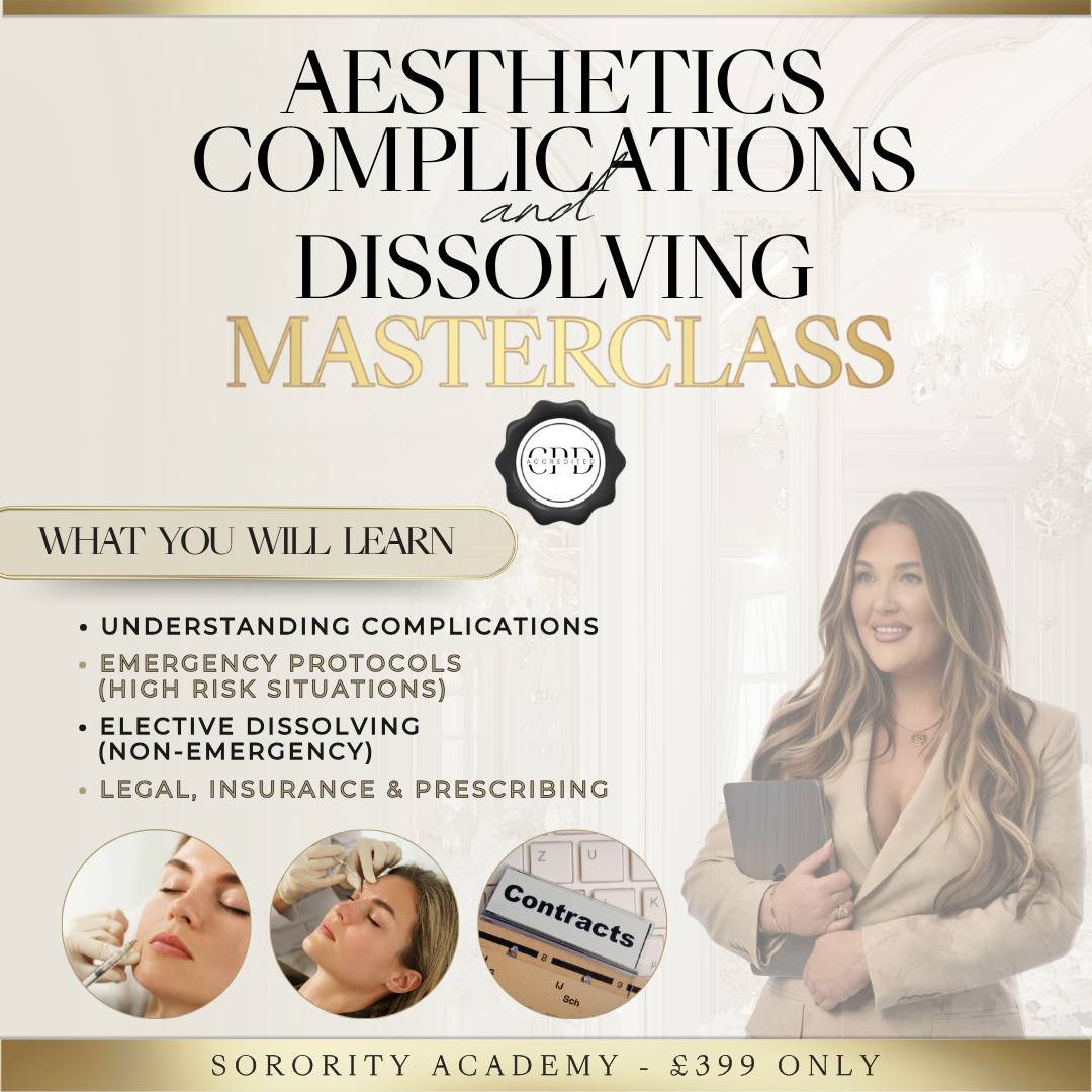 Aesthetics Complications and Dissolving Masterclass (CPD Accredited)