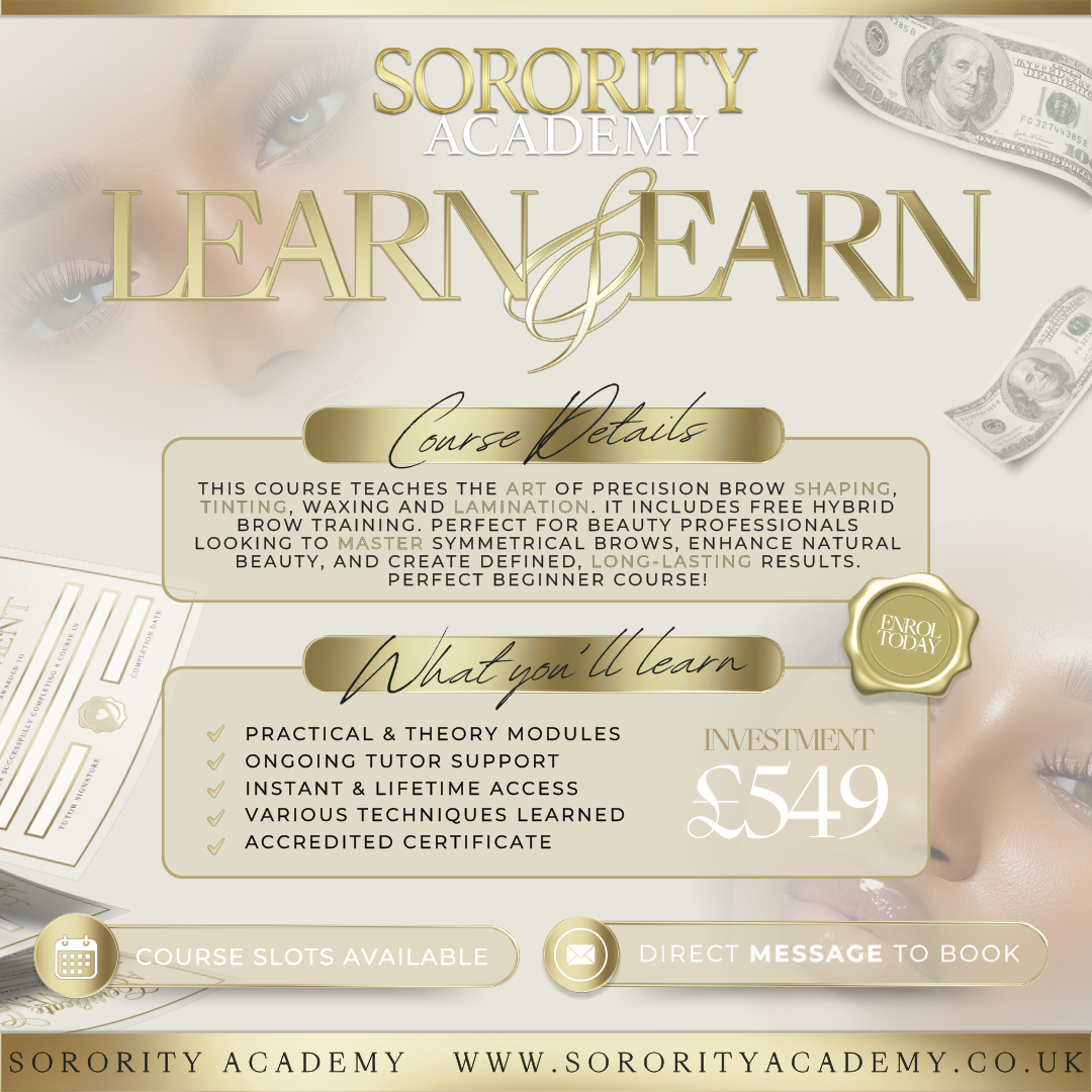 Brows -Wax & Tint, Hybrid & Brow Lamination - 1 Day