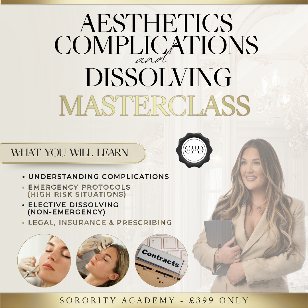 Aesthetics Complications and Dissolving Masterclass (CPD Accredited)