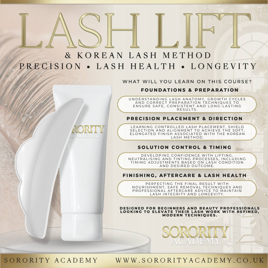 Lash Lift & Tint Course:  Including the Korean Lash Method - 1 Day