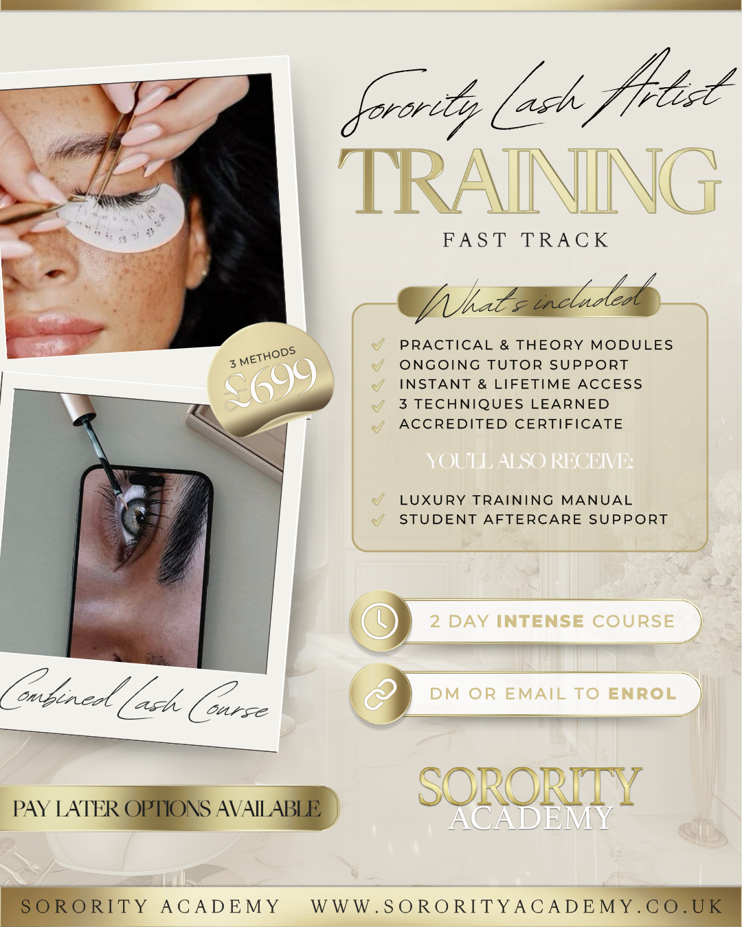 Sorority Lash Mastery - Classic, Hybrid & Russian - 2 Days